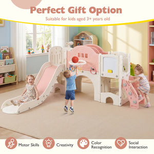 Educational toddler playset that encourages active learning