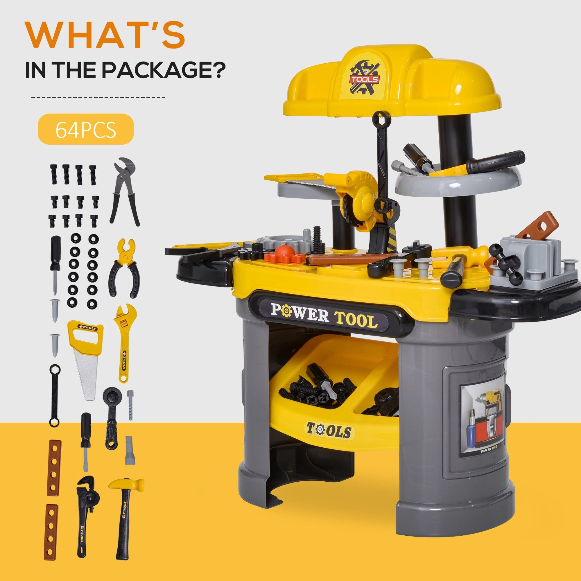 Educational tool playset for boys and girls