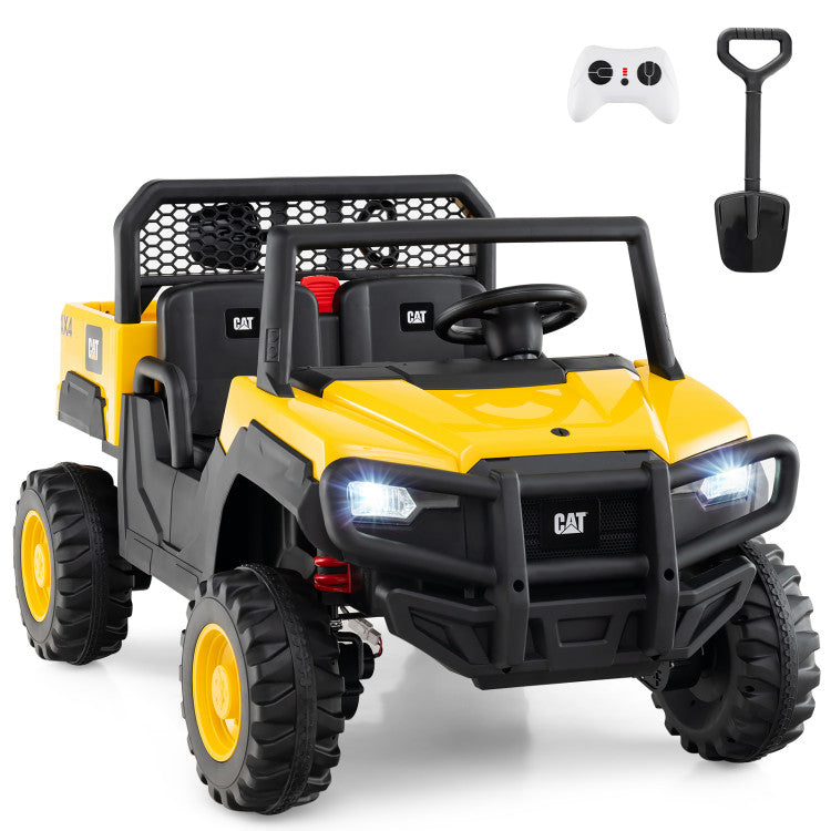 Two-seater electric dump truck toy car for kids