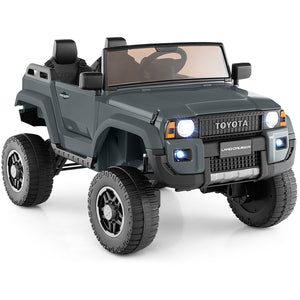 Toy Toyota Land Cruiser vehicle on a white background