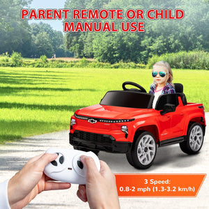 Ride-on electric truck with four-wheel spring suspension