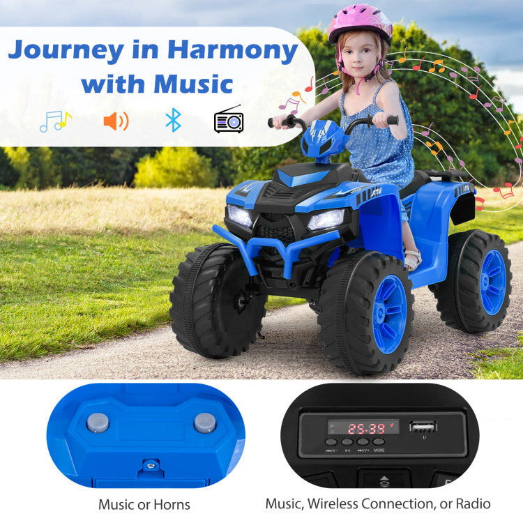 Electric ATV for kids with radio and music