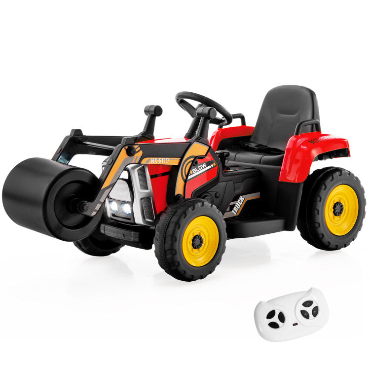 Electric road roller ride-on toy for kids