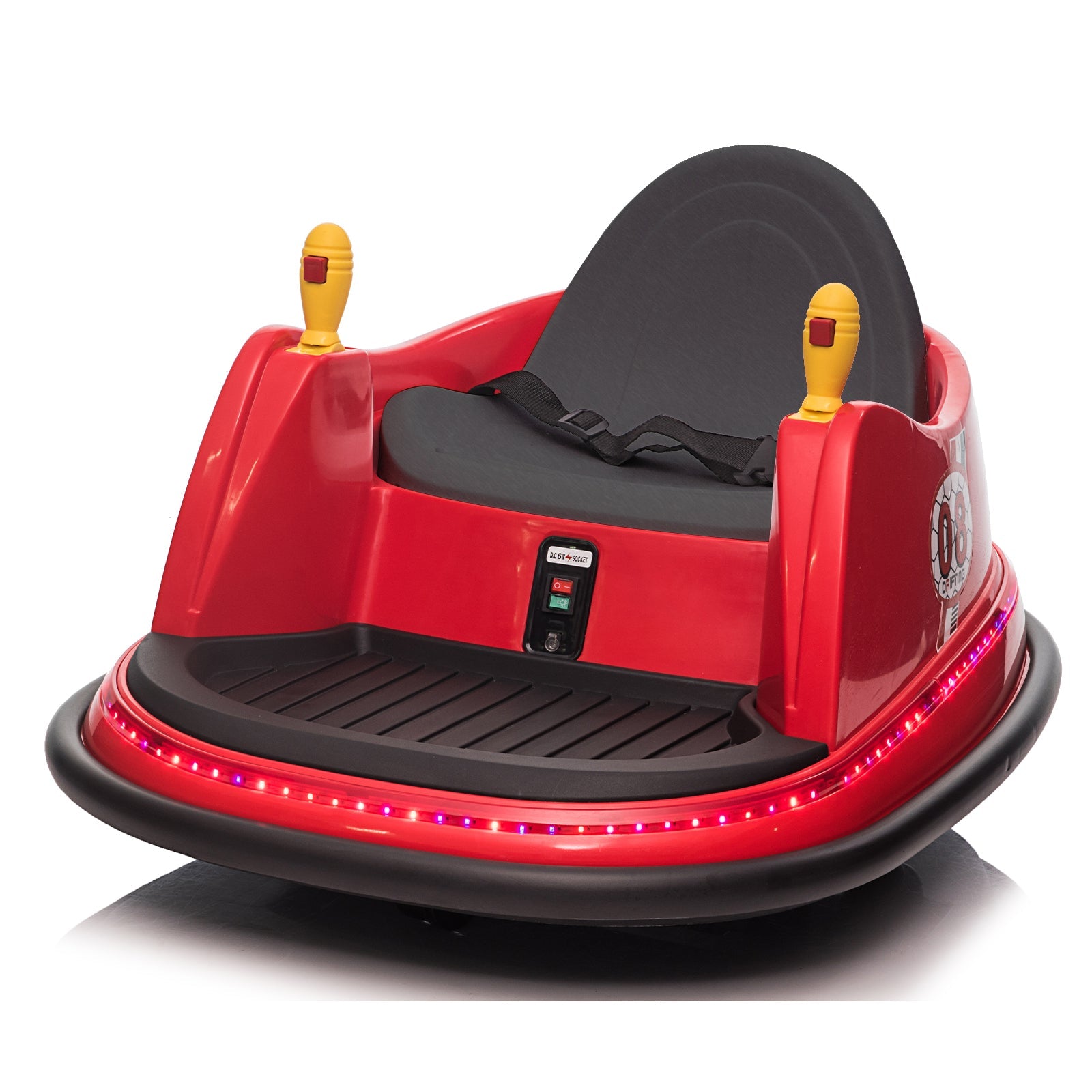 Rev Up the Fun with Our 6V 7A.h Bumper Car - Perfect for Kids and Adults Alike Red