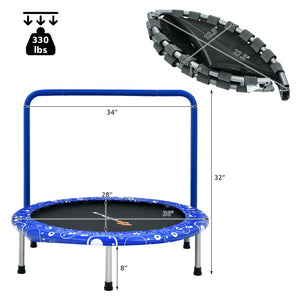 Foam handle toddler trampoline detail