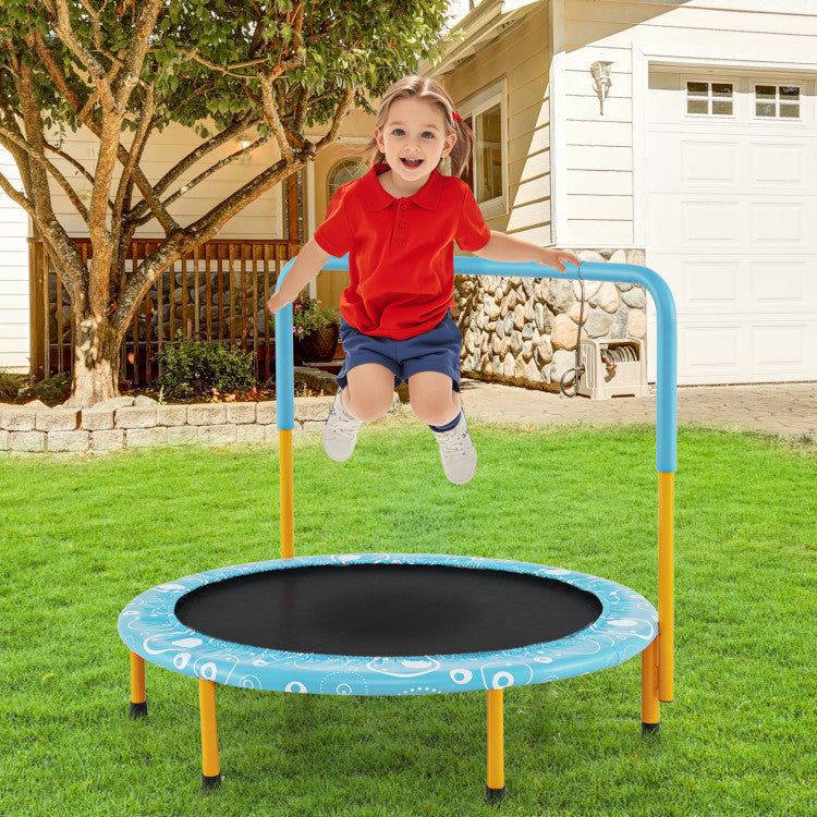 Foldable kids trampoline easy to store