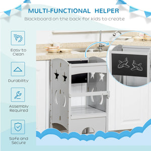 Foldable toddler kitchen helper