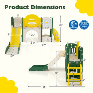 Foldable toddler slide for indoor play and easy storage