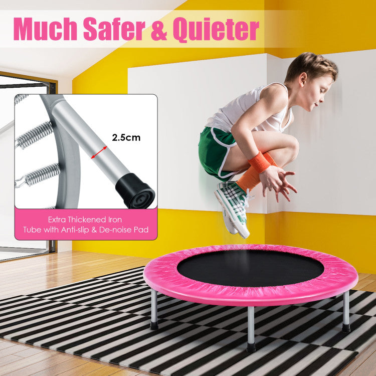 Foldable trampoline for kids with safety cover