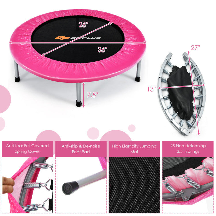 Foldable trampoline ideal for travel