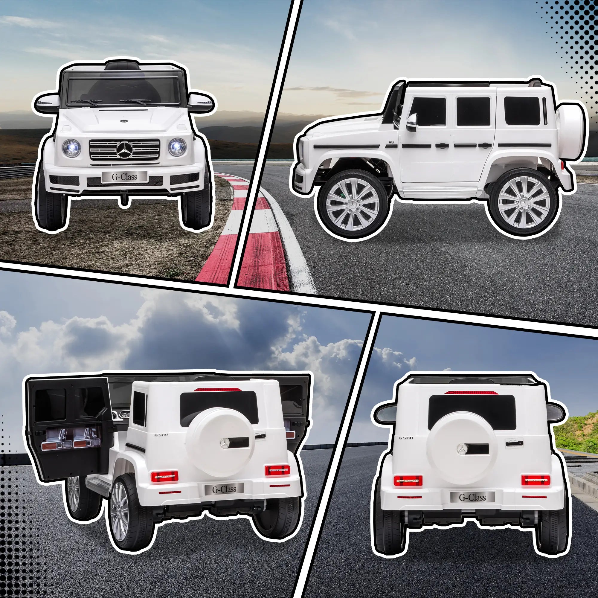 Mercedes Benz G500 black luxury kids ride-on SUV alternative to Frozen Jeep