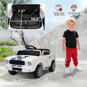 Fun kids driving toy car with horn and light-up features