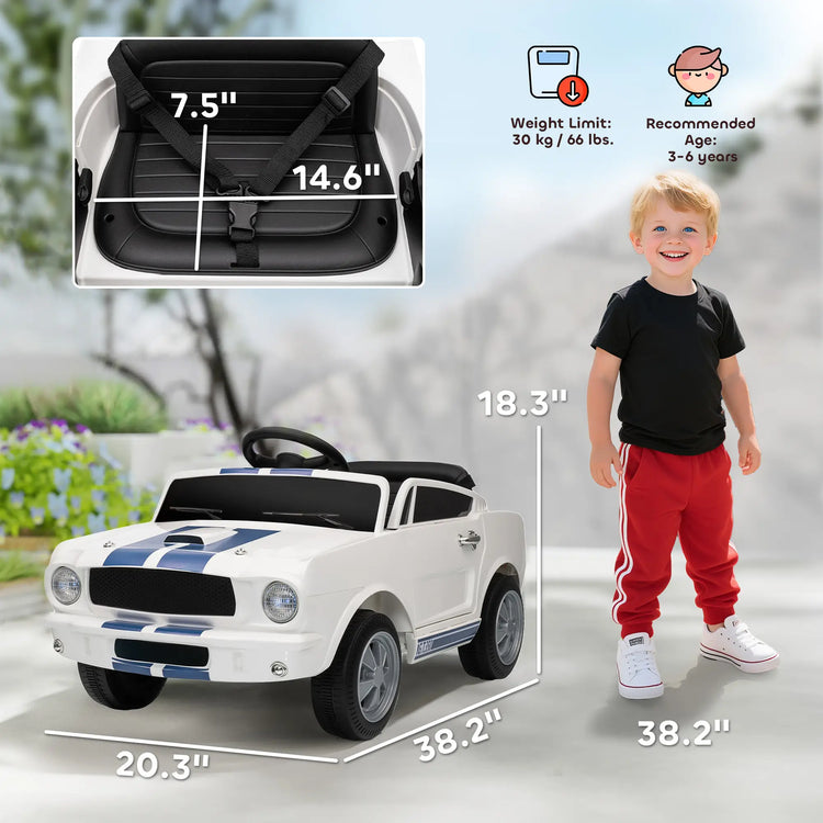 Fun kids driving toy car with horn and light-up features