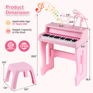 Kids music piano keyboard as perfect Christmas or birthday gift