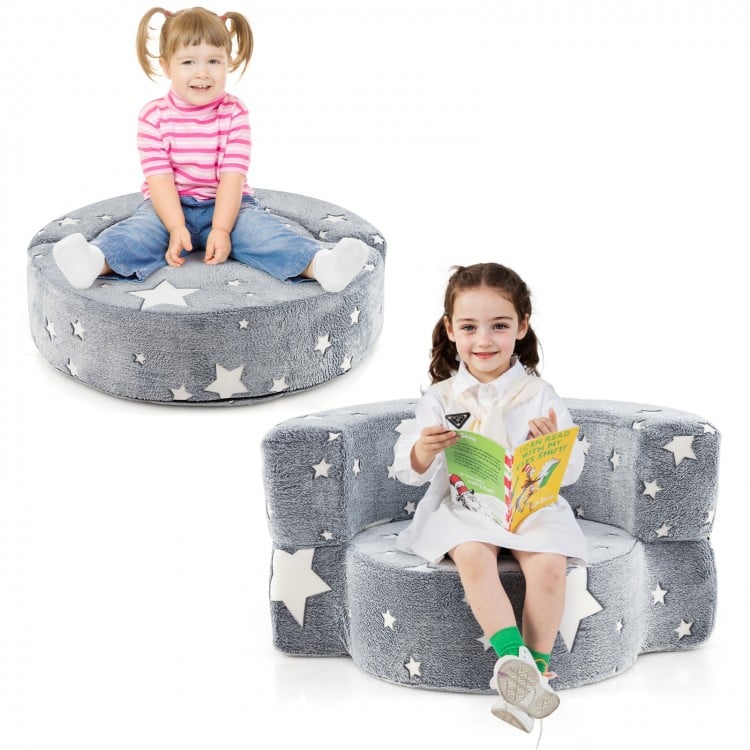Glow in the dark kids sofa convertible