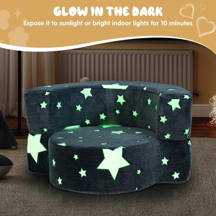 Glow stars kids couch playroom furniture