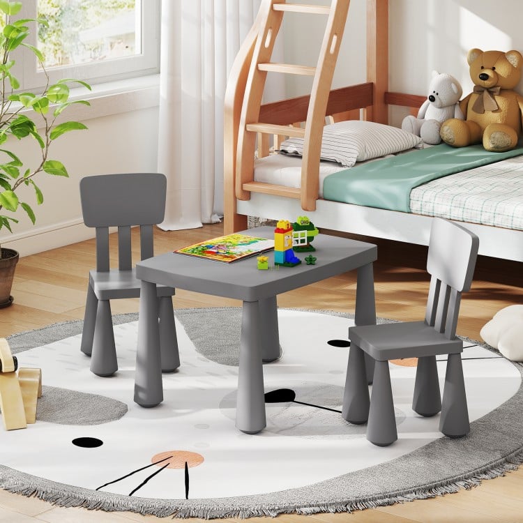 Child-friendly table set for reading and art