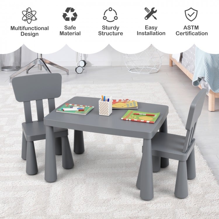 Easy clean surface toddler furniture set