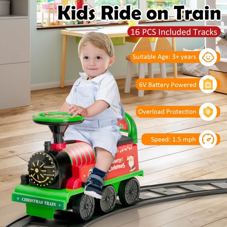Indoor electric train playset for kids
