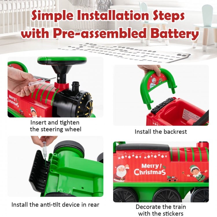 Train seat with supportive backrest