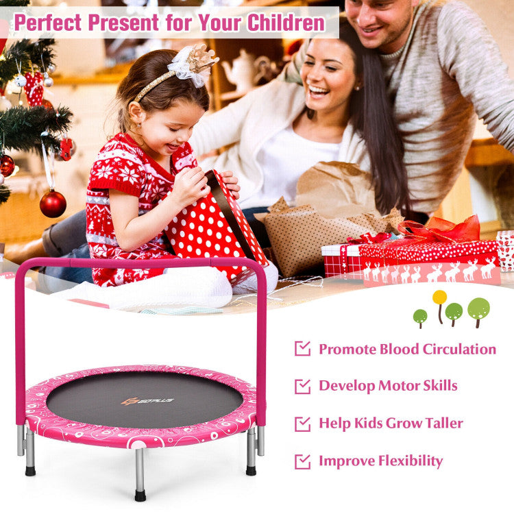 Heavy duty kids trampoline with padded cover