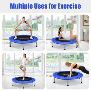 	High bounce mini trampoline with springs
