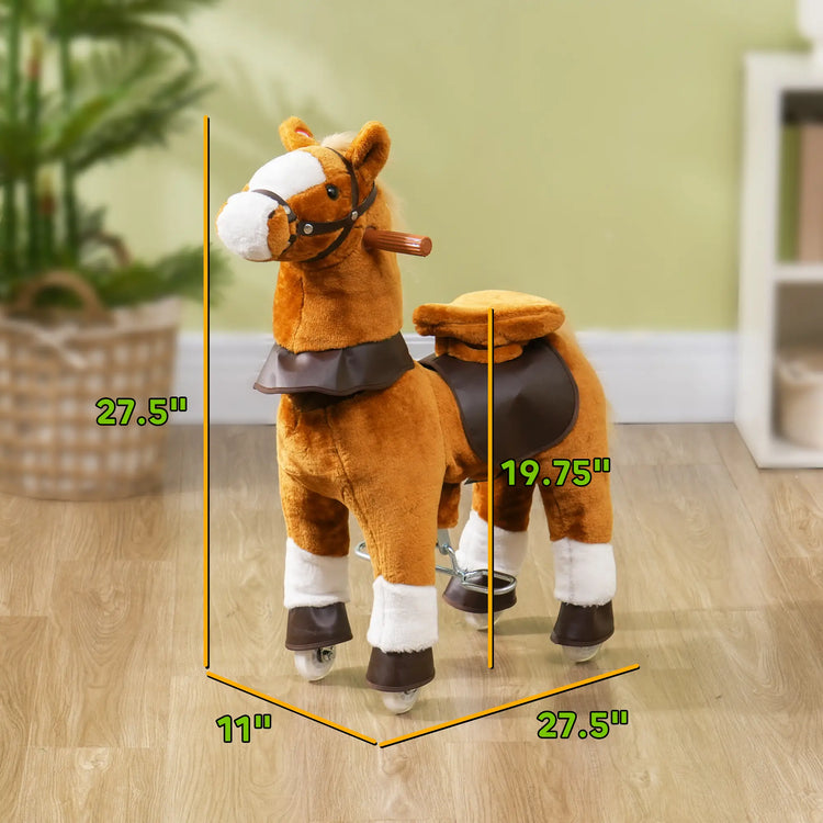 Horse ride-on toy suitable for children ages 3 to 8