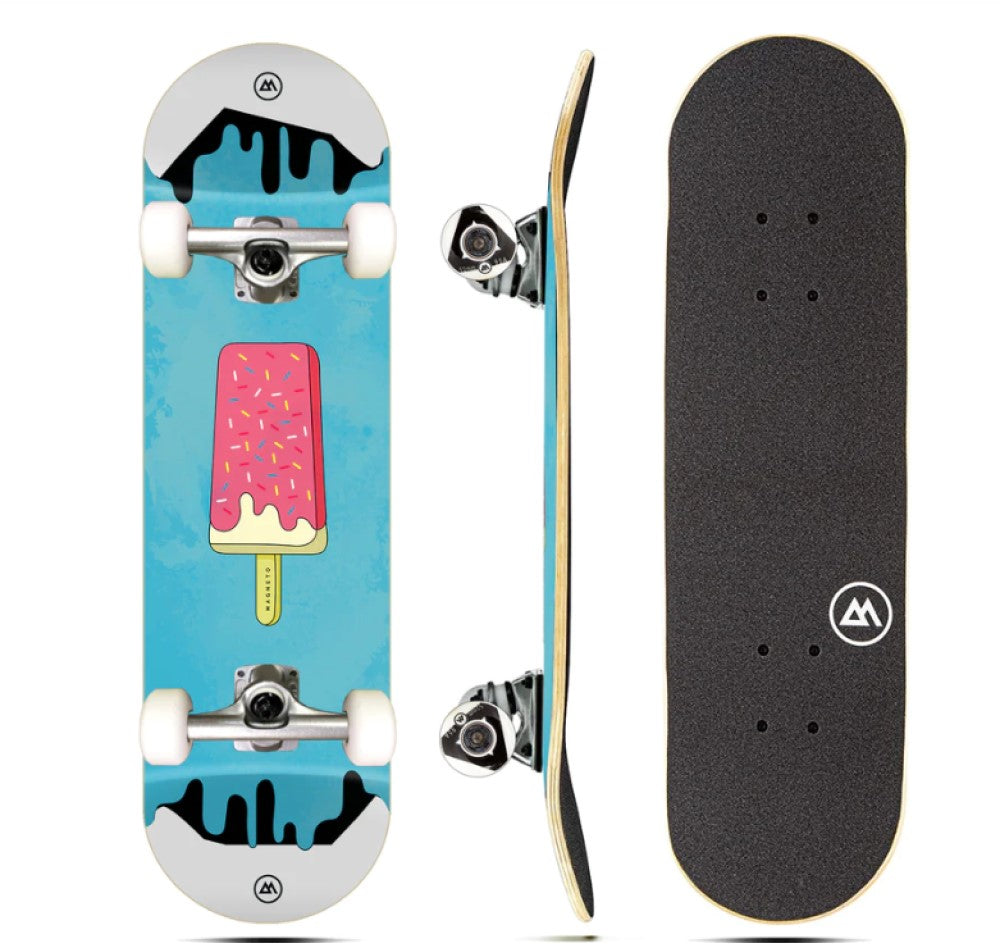 The Ultimate Skateboard for Kids Cruiser Skateboard - Perfect for Beginners and Advanced Skaters, Ice Cream Design