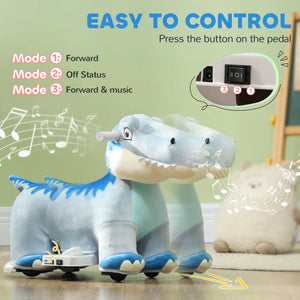 Indoor and outdoor battery-powered horse ride-on toy for toddlers