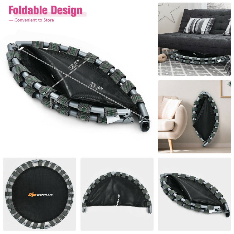 Indoor toddler trampoline with handle