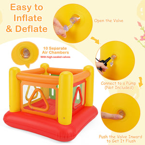 Outdoor inflatable jump house for backyard fun