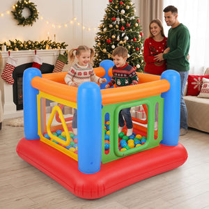 Side profile of inflatable jumping house for children