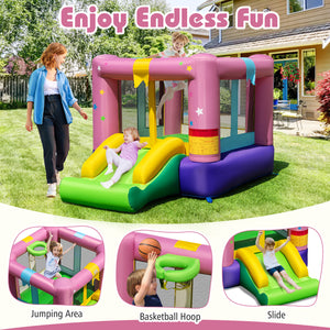 Smooth inflatable slide with safety handrails4