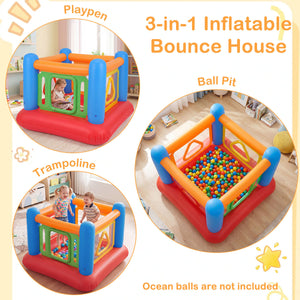 Kids inflatable trampoline play area for jumping fun