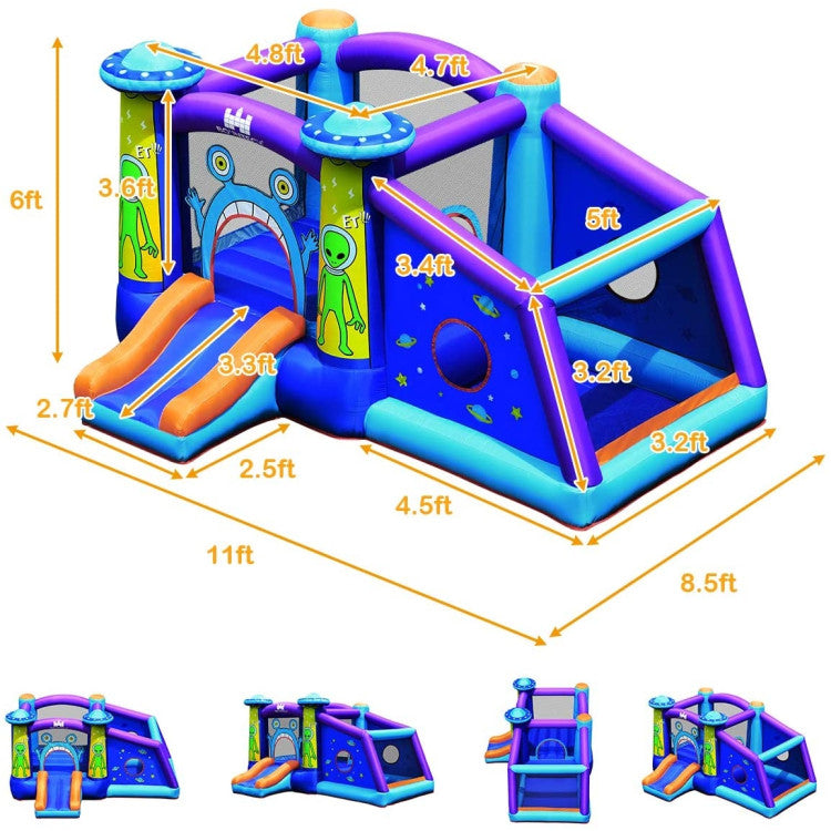 inflatable bounce house with blower