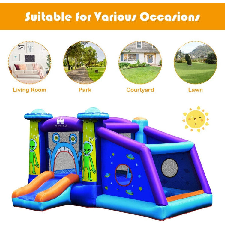 inflatable bounce house with blower