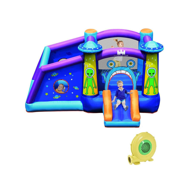 inflatable bounce house with blower