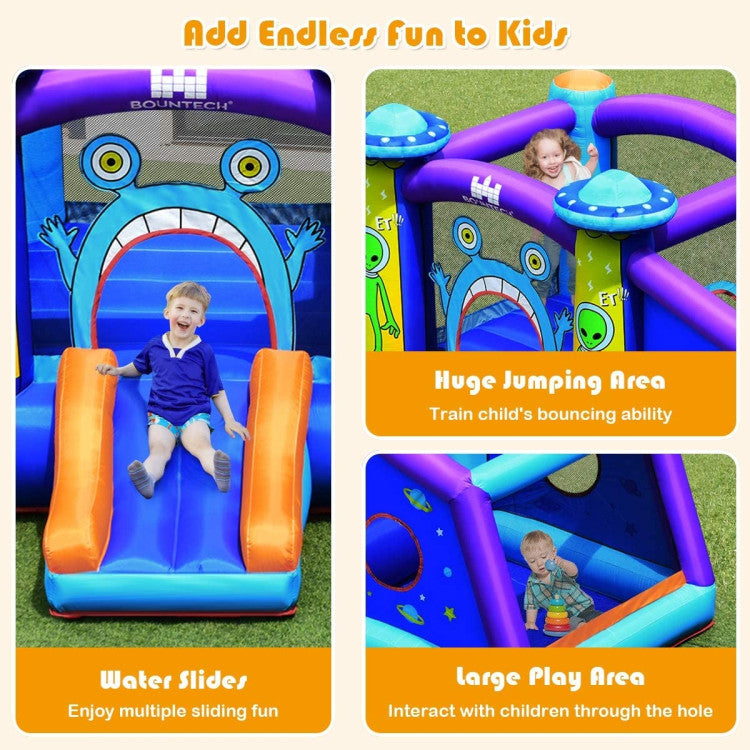 inflatable bounce house with blower