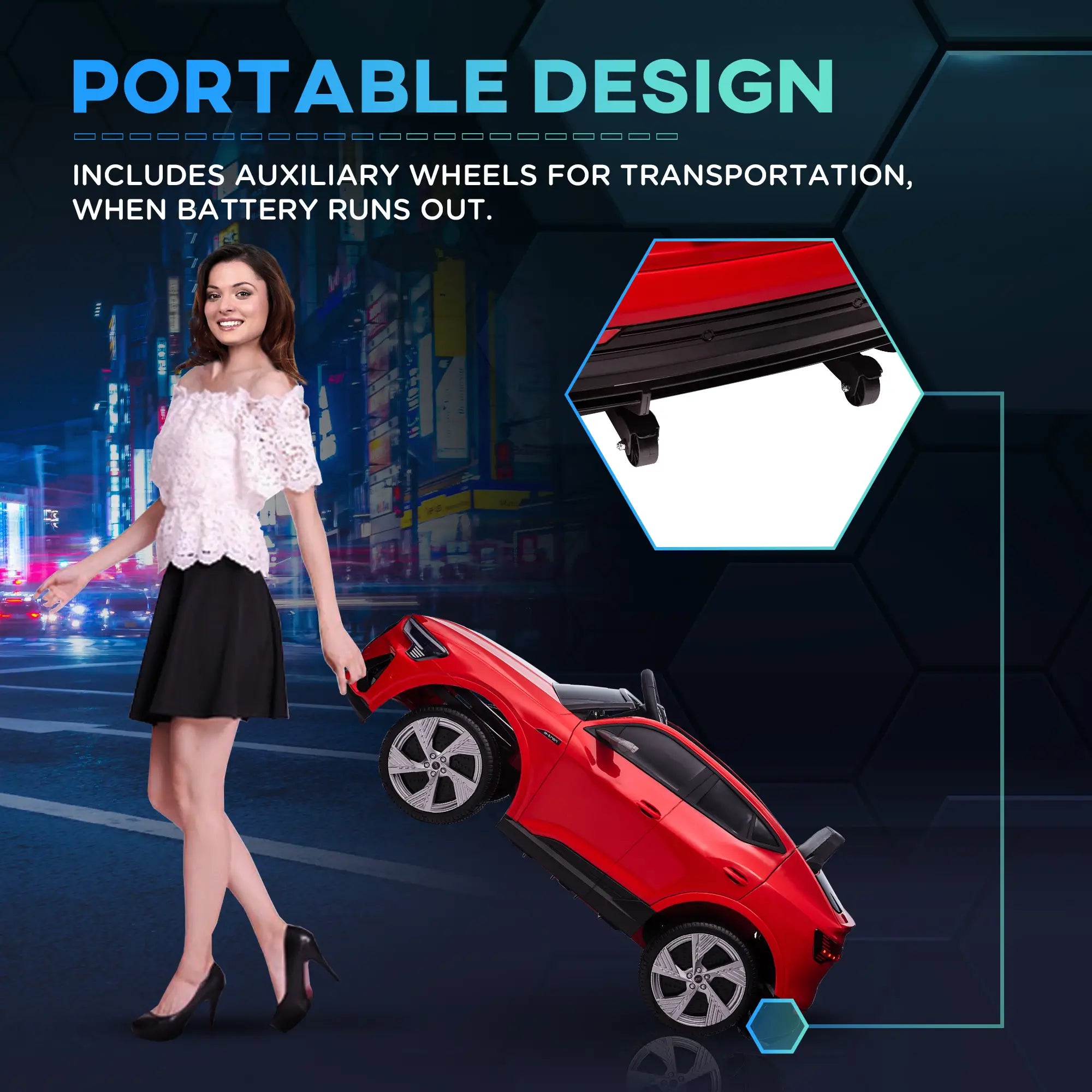 Kids Audi ride-on toy sports car compared to jeep wrangler sport