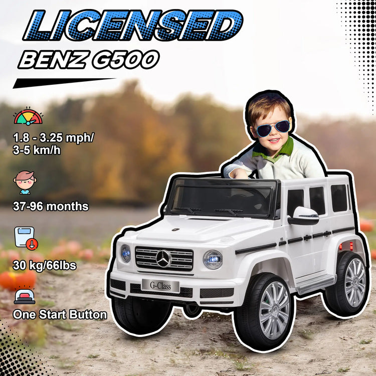 Black Mercedes Benz G500 ride-on SUV kids car as Jurassic Park Power Wheels alternative
