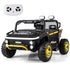 Toy off-road vehicle with remote control on a white background