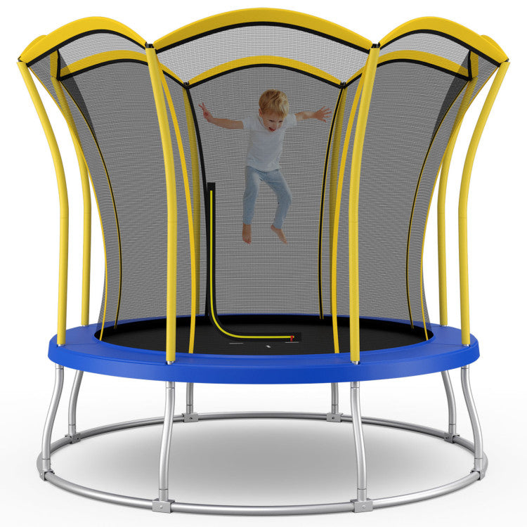 kids backyard spring trampoline with net