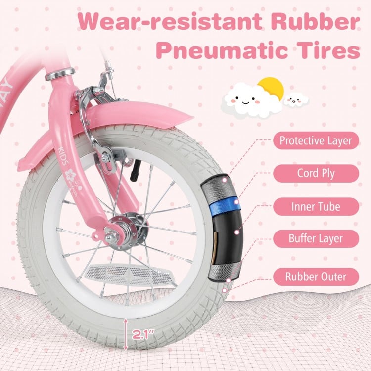 Kids riding beginner bicycle outdoors, ideal gift for ages 3-8