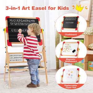 Kids chalkboard easel for painting writing and artistic activities