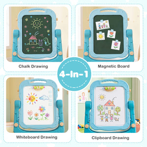 Kids chalkboard easel for creative drawing and writing2