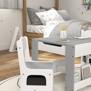 Kids desk with storage drawers