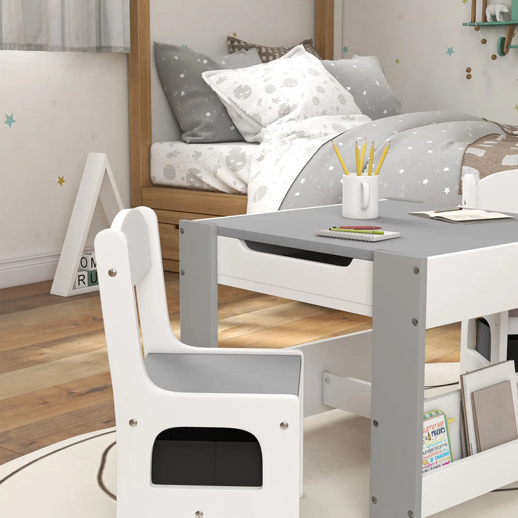 Kids desk with storage drawers