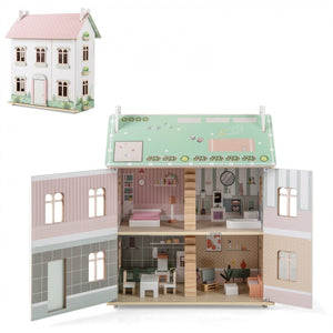 Double-sided removable roofs of kids dollhouse