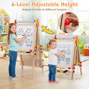 Children's drawing board with multiple creative activities1