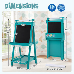 Kids art easel with replaceable paper roll for painting2